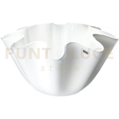 VESTA Portavaso Contenitore Soft In Cristallo Acrilico Bianco VESTA Portavaso Contenitore Soft In Cristallo Acrilico Bianco