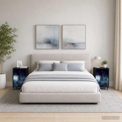 VIDAXL Armadio Da Notte Raalte 2 Pz Rovere Nero 36 X 33 X 61 Cm VIDAXL Armadio Da Notte Raalte 2 Pz Rovere Nero 36 X 33 X 61 Cm