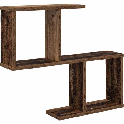 VIDAXL Scaffale Da Parete Legno Antico 60 X 12 X 50,5 Cm VIDAXL Scaffale Da Parete Legno Antico 60 X 12 X 50,5 Cm