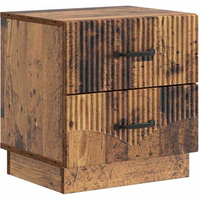 VIDAXL Armadio Da Notte Con Cassetto Legno Antico 43 X 34,5 X VIDAXL Armadio Da Notte Con Cassetto Legno Antico 43 X 34,5 X