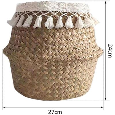 OEM Cesto Portaoggetti Pieghevole In Paglia Intrecciata Naturale: Ideale Per Piante Da Interno, Dal Design Elegante E Salvaspazio. OEM Cesto Portaoggetti Pieghevole In Paglia Intrecciata Naturale: Ideale Per Piante Da Interno, Dal Design Elegante E Salvaspazio.