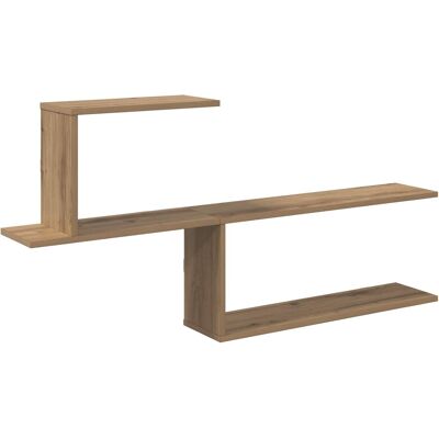 VIDAXL Scaffale Da Parete Rovere Artigianale 122 X 18 X 60 Cm VIDAXL Scaffale Da Parete Rovere Artigianale 122 X 18 X 60 Cm