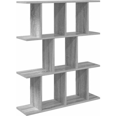 VIDAXL Scaffale Da Parete Sonoma Grigio 80 X 20 X 96 Cm VIDAXL Scaffale Da Parete Sonoma Grigio 80 X 20 X 96 Cm