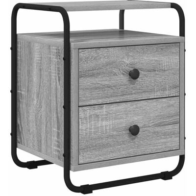 VIDAXL Armadio Da Notte Sonoma Grigio Legno Ingegnerizzato VIDAXL Armadio Da Notte Sonoma Grigio Legno Ingegnerizzato