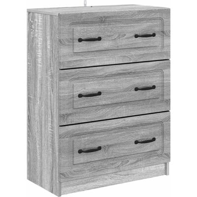 VIDAXL Mobile Con Cassetti Grigio Sonoma 66 X 34,5 X 87 Cm VIDAXL Mobile Con Cassetti Grigio Sonoma 66 X 34,5 X 87 Cm