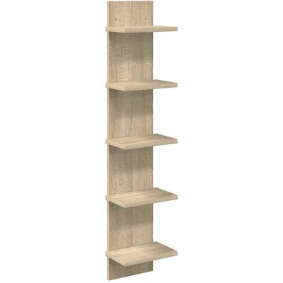 VIDAXL Scaffale Da Parete Rovere Sonoma 22 X 15 X 100 Cm VIDAXL Scaffale Da Parete Rovere Sonoma 22 X 15 X 100 Cm