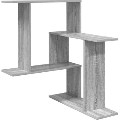 VIDAXL Scaffale Da Parete Sonoma Grigio 67 X 67 X 87 Cm VIDAXL Scaffale Da Parete Sonoma Grigio 67 X 67 X 87 Cm