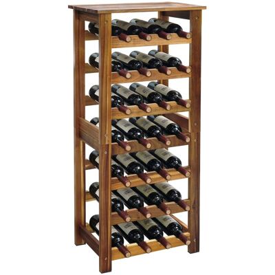 RELAXDAYS Portabottiglie, 28 Bottiglie, Legno Di Acacia, 91,5 X 43 X 22 Cm, Per Vini Rossi RELAXDAYS Portabottiglie, 28 Bottiglie, Legno Di Acacia, 91,5 X 43 X 22 Cm, Per Vini Rossi