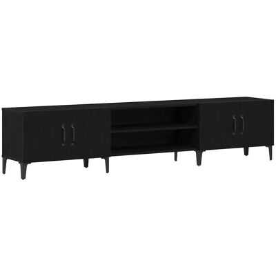 HELLOSHOP26 Mobile Tv Rettangolare Moderno 180 X 31,5 X 40 Cm Con Pratico Vano Contenitore Stile Chic In Legno Composito Nero 020051926 HELLOSHOP26 Mobile Tv Rettangolare Moderno 180 X 31,5 X 40 Cm Con Pratico Vano Contenitore Stile Chic In Legno Composito Nero 020051926