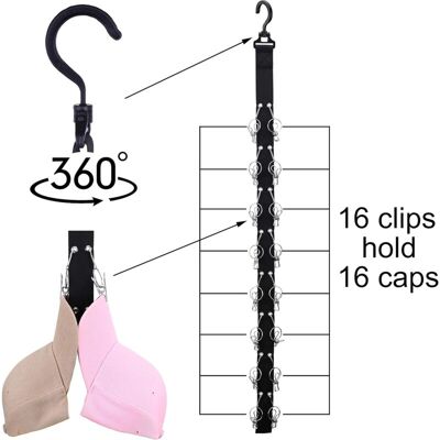 OEM Organizzatore Per Cappelli Da Appendere Nell'armadio, Può Contenere Fino A 16 Cappelli, Ganci Inclusi - Mantieni La Tua Collezione Ordinatamente Organizzata - Altro OEM Organizzatore Per Cappelli Da Appendere Nell'armadio, Può Contenere Fino A 16 Cappelli, Ganci Inclusi - Mantieni La Tua Collezione Ordinatamente Organizzata - Altro