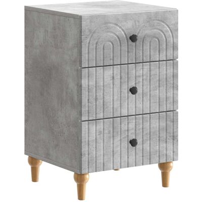 VIDAXL Armadio Da Notte Con Cassetto Grigio Cemento 43x 41 X 66,5 VIDAXL Armadio Da Notte Con Cassetto Grigio Cemento 43x 41 X 66,5