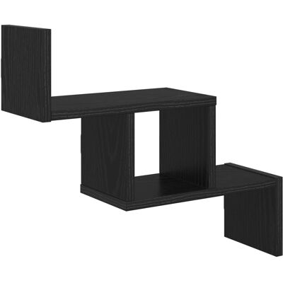 VIDAXL Scaffale Da Parete Rovere Nero 48 X 15 X 42 Cm VIDAXL Scaffale Da Parete Rovere Nero 48 X 15 X 42 Cm