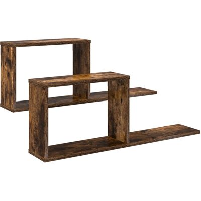 VIDAXL Scaffali Flottanti 2 Pz Rovere Fumo 80 X 15 X 30 Cm VIDAXL Scaffali Flottanti 2 Pz Rovere Fumo 80 X 15 X 30 Cm