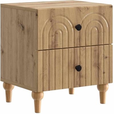 VIDAXL Armadio Da Notte Rovere Artigianale 43 X 34,5 X 48 Cm VIDAXL Armadio Da Notte Rovere Artigianale 43 X 34,5 X 48 Cm
