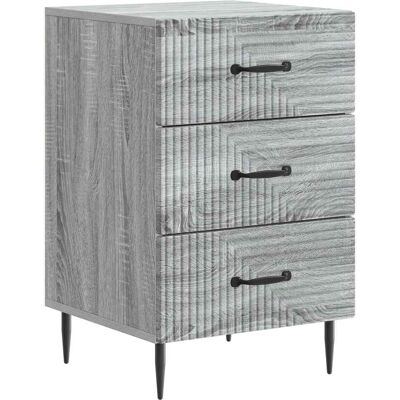 VIDAXL Armadio Da Notte Con Cassetto Grigio Sonoma 43 X 41 X 66,5 VIDAXL Armadio Da Notte Con Cassetto Grigio Sonoma 43 X 41 X 66,5