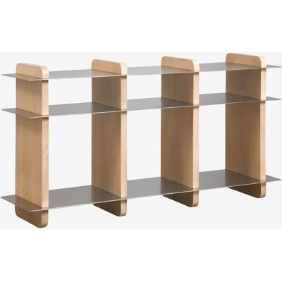 SKLUM Libreria 150x40 Cm In Legno Di Mango E Acciaio Tokyo SKLUM Libreria 150x40 Cm In Legno Di Mango E Acciaio Tokyo