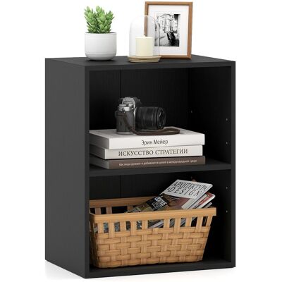 COSTWAY Mobile Angolare Porta Libri Cubi Da Parete Libreria 2 Cubi Ripiani Scaffale Livelli Piani Scomparti Legno Bianca Nera Industriale Aperta Bassa Divisor COSTWAY Mobile Angolare Porta Libri Cubi Da Parete Libreria 2 Cubi Ripiani Scaffale Livelli Piani Scomparti Legno Bianca Nera Industriale Aperta Bassa Divisor
