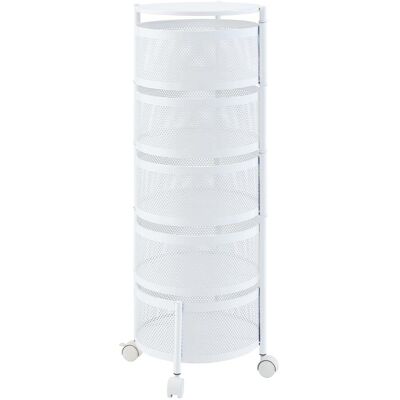HELLOSHOP26 Carrello Da Portata Cucina Soggiorno Mobile Portaoggetti A 5 Livelli In Acciaio 90 X 33 Cm Bianco 030009249 HELLOSHOP26 Carrello Da Portata Cucina Soggiorno Mobile Portaoggetti A 5 Livelli In Acciaio 90 X 33 Cm Bianco 030009249