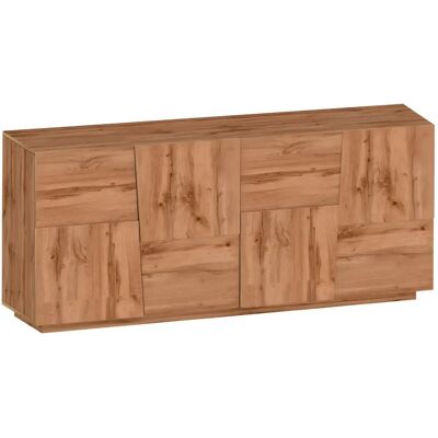 TOPQUALITY FURNITURE Credenza 4 Ante Rovere Wotan Madia 2 Ripiani Soggiorno Moderno TOPQUALITY FURNITURE Credenza 4 Ante Rovere Wotan Madia 2 Ripiani Soggiorno Moderno