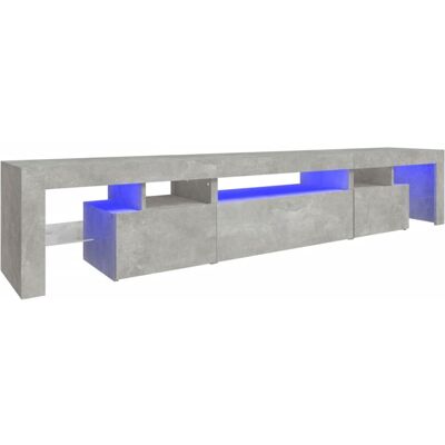 VIDAXL Mobile Porta Tv Con Luci Led Grigio Cemento 215x36,5x40 Cm VIDAXL Mobile Porta Tv Con Luci Led Grigio Cemento 215x36,5x40 Cm