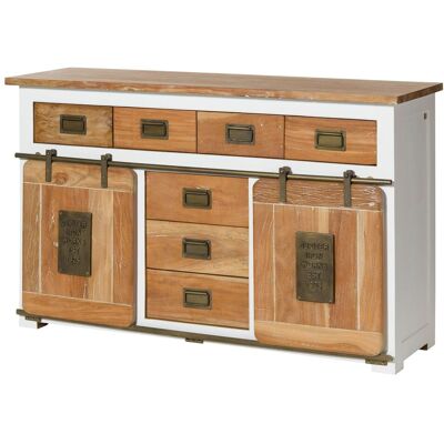 Massivmoebel24 Credenza Mango Bianco Laccato 150x45x90 (bxtxh) Montato Railway 519 Massivmoebel24 Credenza Mango Bianco Laccato 150x45x90 (bxtxh) Montato Railway 519