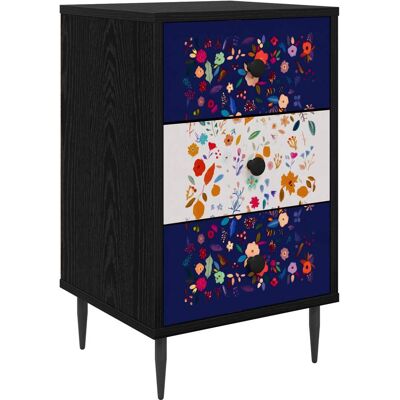 VIDAXL Armadio Da Notte Mainz Rovere Nero 36 X 33 X 61 Cm VIDAXL Armadio Da Notte Mainz Rovere Nero 36 X 33 X 61 Cm