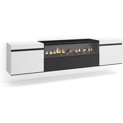 Mobile TV SKRAUT HOME e Camino Elettrico - 200x45x35cm per TV fino a 80" Mobile TV SKRAUT HOME e Camino Elettrico - 200x45x35cm per TV fino a 80"