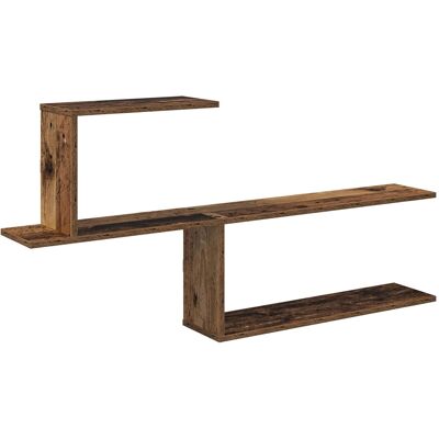 VIDAXL Scaffale Da Parete Legno Antico 122 X 18 X 60 Cm VIDAXL Scaffale Da Parete Legno Antico 122 X 18 X 60 Cm