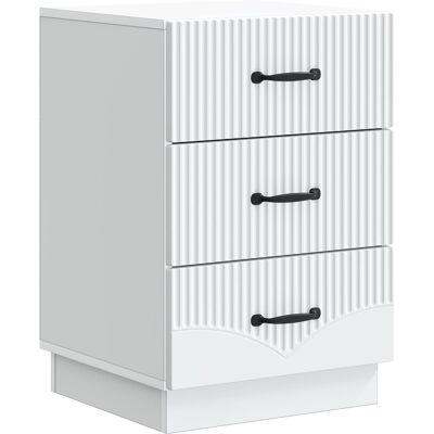 VIDAXL Armadio Da Notte Bianco 43 X 41 X 63,5 Cm Legno Ingegnerizzato VIDAXL Armadio Da Notte Bianco 43 X 41 X 63,5 Cm Legno Ingegnerizzato