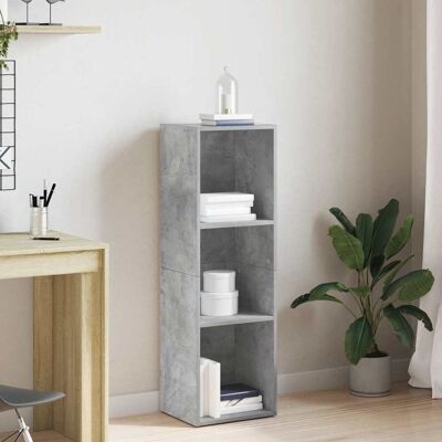 vidaXL Libreria - Grigio cemento - 36x30x114 cm - Mobile libreria/TV vidaXL Libreria - Grigio cemento - 36x30x114 cm - Mobile libreria/TV