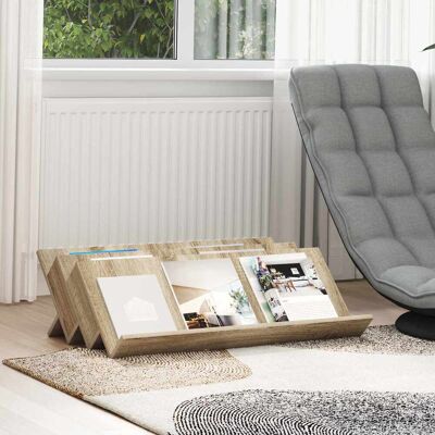 VIDAXL Scaffale Per Riviste Rovere Sonoma 90 X 53 X 28,5 Cm VIDAXL Scaffale Per Riviste Rovere Sonoma 90 X 53 X 28,5 Cm