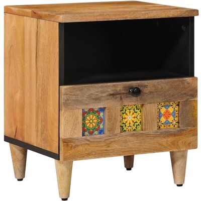 VIDAXL Armadio Da Notte Con Cassetto Naturale 40 X 33 X 46 Cm VIDAXL Armadio Da Notte Con Cassetto Naturale 40 X 33 X 46 Cm