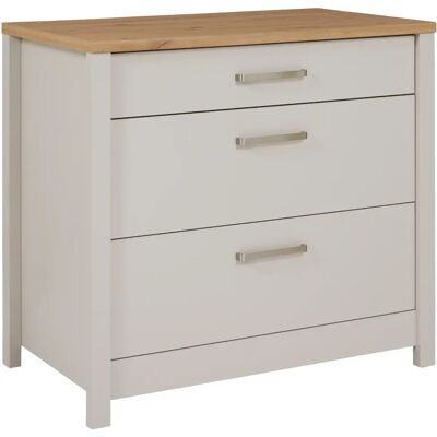 M&S Mobile Cucina Base Per Piano Cottura Beige Rovere Con 3 Cassetti M&S Mobile Cucina Base Per Piano Cottura Beige Rovere Con 3 Cassetti