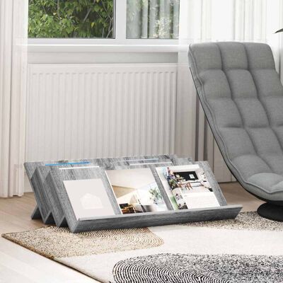 VIDAXL Scaffale Per Riviste Grigio Sonoma 90 X 53 X 28,5 Cm VIDAXL Scaffale Per Riviste Grigio Sonoma 90 X 53 X 28,5 Cm
