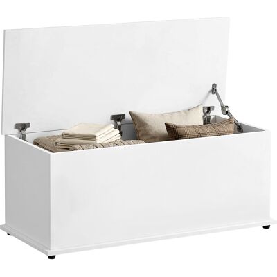 OEM Cassapanca, Panca Contenitore Multiuso Con Cerniere Di Sicurezza, Panca Portaoggetti Scarpiera In Legno Con Coperchio Per Ingresso, Corridoio, Camera Da Letto, Soggiorno, 100x40x40cm, Bianco OEM Cassapanca, Panca Contenitore Multiuso Con Cerniere Di Sicurezza, Panca Portaoggetti Scarpiera In Legno Con Coperchio Per Ingresso, Corridoio, Camera Da Letto, Soggiorno, 100x40x40cm, Bianco