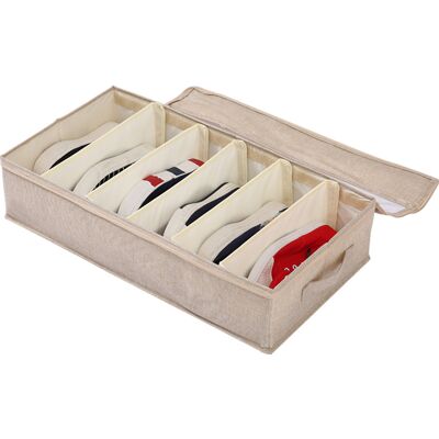 ARNAULT Organizzatore Per Scarpe Sotto Il Letto, Set Di Borse Portaoggetti Sotto Il Letto 603314 Cm, Grande Contenitore Sotto Il Letto In Tessuto Non Tessuto, Organizzatori Per Scarpe Sotto Il Letto (beige) ARNAULT Organizzatore Per Scarpe Sotto Il Letto, Set Di Borse Portaoggetti Sotto Il Letto 603314 Cm, Grande Contenitore Sotto Il Letto In Tessuto Non Tessuto, Organizzatori Per Scarpe Sotto Il Letto (beige)
