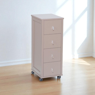 LIBEROSHOPPING Carrello Cassettiera Pokerino In Legno A 4 Cassetti Tortora LIBEROSHOPPING Carrello Cassettiera Pokerino In Legno A 4 Cassetti Tortora