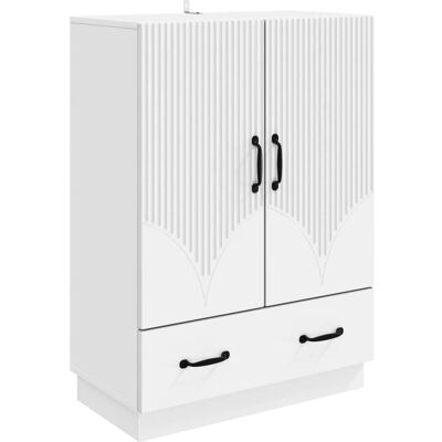 VIDAXL Credenza Bianco 66 X 34,5 X 92 Cm Legno Ingegnerizzato VIDAXL Credenza Bianco 66 X 34,5 X 92 Cm Legno Ingegnerizzato