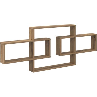 VIDAXL Scaffale Da Parete Rovere Artigianale 130 X 10 X 50 Cm VIDAXL Scaffale Da Parete Rovere Artigianale 130 X 10 X 50 Cm