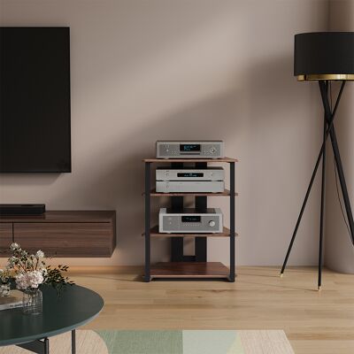 Vicco Ripiano Portaoggetti Tonar, Rovere Rustico/nero, 61 X 78 Cm 4 Ripiani Aperti, Vicco Ripiano Portaoggetti Tonar, Rovere Rustico/nero, 61 X 78 Cm 4 Ripiani Aperti,