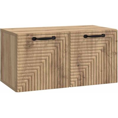 VIDAXL Mobile Porta Tv Da Muro Rovere Artigianale 59,5 X 31 X 30 VIDAXL Mobile Porta Tv Da Muro Rovere Artigianale 59,5 X 31 X 30