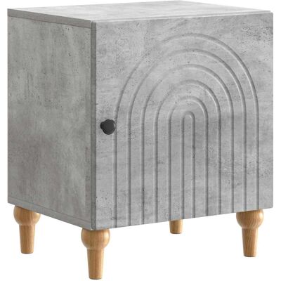 VIDAXL Armadio Da Notte Grigio Cemento 43 X 34,5 X 50 Cm VIDAXL Armadio Da Notte Grigio Cemento 43 X 34,5 X 50 Cm