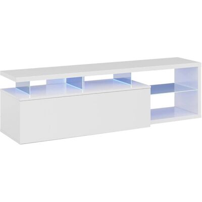 Moble TV DMORA Pittsburgh con luce LED - 150x41x50cm Moble TV DMORA Pittsburgh con luce LED - 150x41x50cm