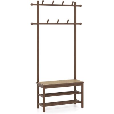 NORTHIX Appendiabiti Con Panca Portascarpe Bambu 2 Aste 13 Ganci 211170246 NORTHIX Appendiabiti Con Panca Portascarpe Bambu 2 Aste 13 Ganci 211170246