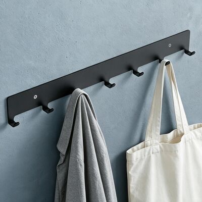 MAI & MAI Appendiabiti Da Parete Con 7 Ganci, Attaccapanni Da Muro In Metallo, Strato Antiruggine, Ganci Appendiabiti Per Camera Da Letto, Ingresso, Cucina, Bagno, Nero, Stalo-17 MAI & MAI Appendiabiti Da Parete Con 7 Ganci, Attaccapanni Da Muro In Metallo, Strato Antiruggine, Ganci Appendiabiti Per Camera Da Letto, Ingresso, Cucina, Bagno, Nero, Stalo-17