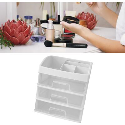Infinite Organizzatore Da Scrivania, Scatola Portaoggetti Trasparente Con 3 Cassetti, Antipolvere, Spazio Di Archiviazione Ottimizzato, Organizer Per Trucchi Multistrato Infinite Organizzatore Da Scrivania, Scatola Portaoggetti Trasparente Con 3 Cassetti, Antipolvere, Spazio Di Archiviazione Ottimizzato, Organizer Per Trucchi Multistrato
