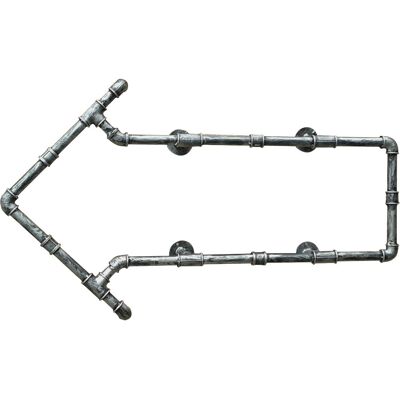 Bhp Scaffale Da Parete Scaffale Sospeso Scaffale Da Soggiorno Tubi Industriali Pfeil , Metallo, Lxh 101x59 Cm 991047 Bhp Scaffale Da Parete Scaffale Sospeso Scaffale Da Soggiorno Tubi Industriali Pfeil , Metallo, Lxh 101x59 Cm 991047