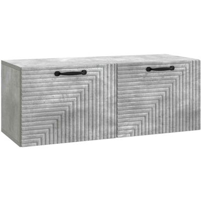 VIDAXL Mobile Porta Tv Da Muro Grigio Cemento 78,5 X 31 X 30 Cm VIDAXL Mobile Porta Tv Da Muro Grigio Cemento 78,5 X 31 X 30 Cm