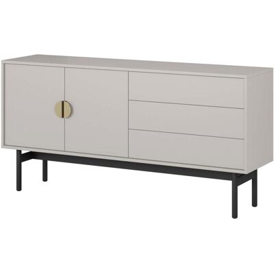 SELSEY Stoon Ii - Mobile Tv Con 2 Ante E 3 Cassetti - 154 Cm - Taupe SELSEY Stoon Ii - Mobile Tv Con 2 Ante E 3 Cassetti - 154 Cm - Taupe