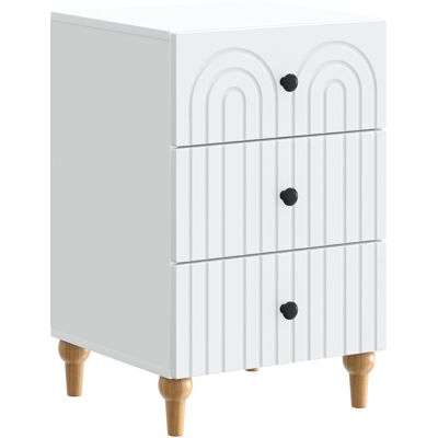 VIDAXL Armadio Da Notte Bianco 43x 41 X 66,5 Cm Legno Ingegnerizzato VIDAXL Armadio Da Notte Bianco 43x 41 X 66,5 Cm Legno Ingegnerizzato
